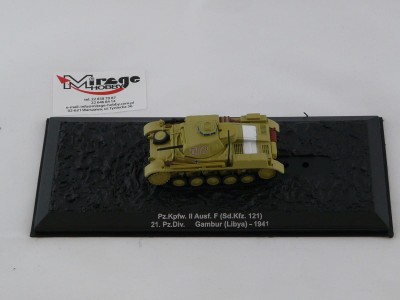 DIE-CAST #51 1:72 PZ.KPFW. II AUSF. F (SD.KFZ. 121)  21. PZ.DIV. GAMBUR (LIBYA) - 1941