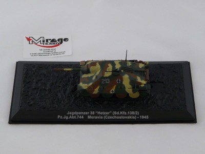 DIE-CAST #54 1:72 JAGDPANZER 38 HETZER (SD.KFZ. 138/2)  PZ.JG.ABT. 744 MORAVIA (CZECHOSLOVAKIA) - 1945