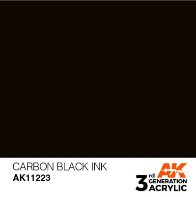 AK 11223 3GA INK CARBON BLACK 17ml
