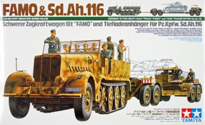 Tamiya 35246 1:35 German 18 Ton Heavy Half-Track Famo and Tank Transporter Sd.Ah.116