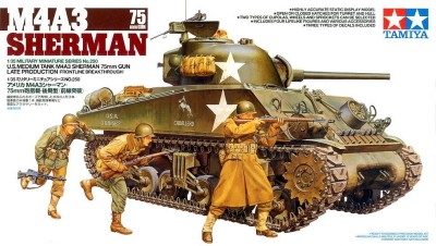 TAMIYA 35250 1:35 US Medium Tank M4A3 Sherman 75mm Gun Late Production