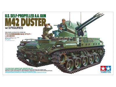 TAMIYA 35161 1:35 U.S. Self-Propelled A.A. Gun M42 Duster (w/3 Figures)