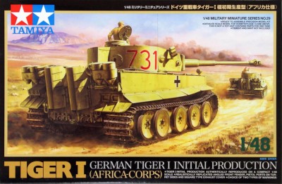 TAMIYA 32529 1:48 German Tiger I Initial Production (Africa-Corps)