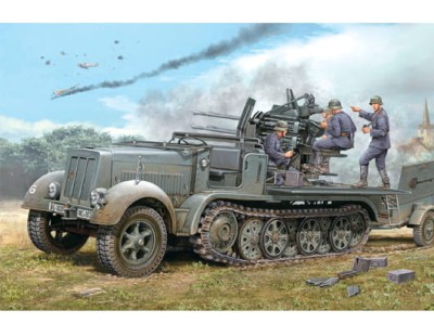 TRUMPETER 01523 1:35 2cm Flakvierling 38 auf Selbstfahrlafette (Sd.Kfz.7/1early version)