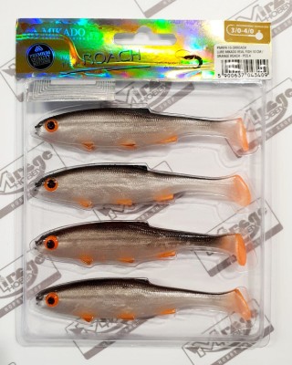 MIKADO REAL FISH 10cm - kolor ORANGE ROACH (op. 4szt) [PMRFR-10-ORROACH] 