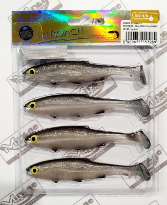 MIKADO REAL FISH 10cm - kolor SHINY BLEAK (op. 4szt) [PMRFR-10-BLEAK-S] 