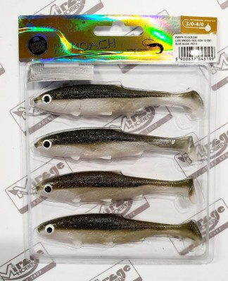 MIKADO REAL FISH 10cm - kolor OLIVE BLEAK (op. 4szt) [PMRFR-10-OLBLEAK] 