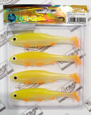 MIKADO REAL FISH 10cm - kolor LIME BACK (op. 4szt) [PMRFR-10-LIME-B] 