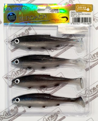MIKADO REAL FISH 10cm - kolor BLUE BLEAK (op. 4szt) [PMRFR-10-BLEAK-B] 