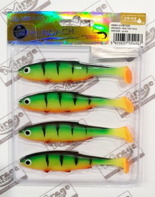 MIKADO REAL FISH 10cm - kolor FIRETIGER (op. 4szt) [PMRFR-10-FIRETIGER] 