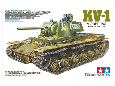 TAMIYA 35372 1:35 Russian Heavy Tank KV-1 Model 1941 Early Production