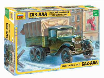 ZVEZDA 3547 1:35 Soviet Truck (3-axle) GAZ-AAA