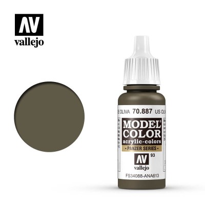 MODEL COLOR 093 US OLIVE DRAB 70887 (FS34088/ANA613)