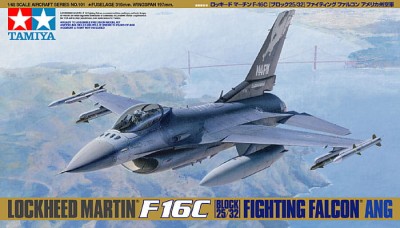 TAMIYA 61101 1:48 Lockheed Martin F-16C Block 25/32 Fighting Falcon ANG