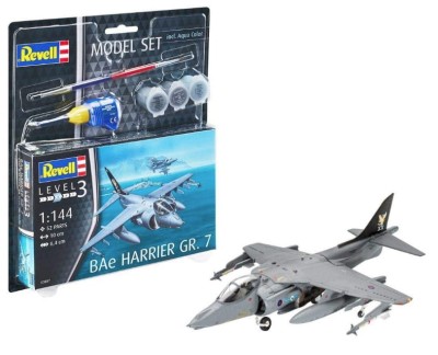 REVELL 63887 1:144 Bae Harrier GR.7 [MODEL SET]