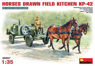 MINIART 35057 1:35 HORSES DRAWN FIELD KITCHEN KP-42