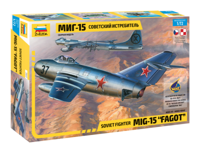 ZVEZDA 7317 1:72 Soviet Fighter MiG-15 "Fagot" (Polska Wersja)