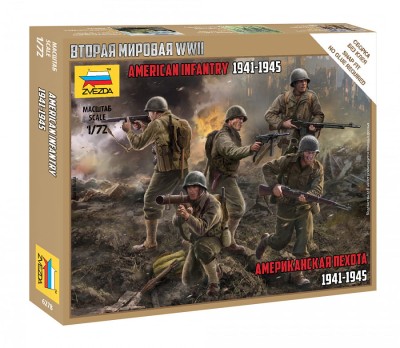ZVEZDA 6278 1:72 American Infantry 1941-1945