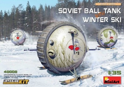 MINIART 40008 1:35 Ball Tank with Winter Ski
