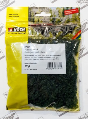 NOCH 07353 POSYPKA GĄBKOWA 8mm 10g DARK GREEN