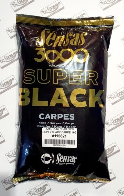 ZANĘTA SENSAS 3000 SUPER BLACK CARPES 1kg [11582] (na karpia)