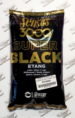ZANĘTA SENSAS 3000 SUPER BLACK ETANG 1kg [11602] (wody stojące)