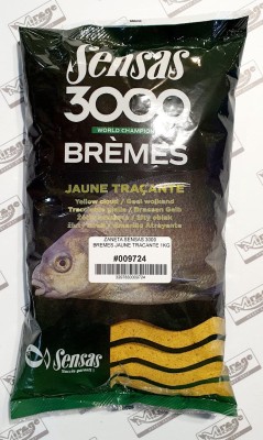 ZANĘTA SENSAS 3000 BREMES JAUNE TRACANTE 1kg (leszcze na jeziorach) [00972]