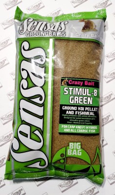 ZANĘTA SENSAS BIG BAG STIMUL-8 GREEN 2kg [54203]