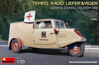 MINIART 35382 1:35 Tempo A400 Lieferwagen German 3-Wheel Delivery Van