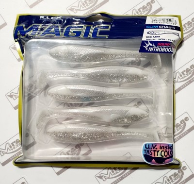 GUMA ILLEX MAGIC SLIM SHAD 5 (10,5cm) - MAGIC SIGHT FLASH (op. 5szt) [72598]