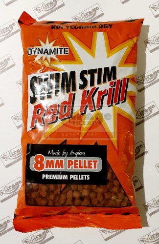 DYNAMITE BAITS SWIM STIM PELLETS 8mm RED KRILL 900g
