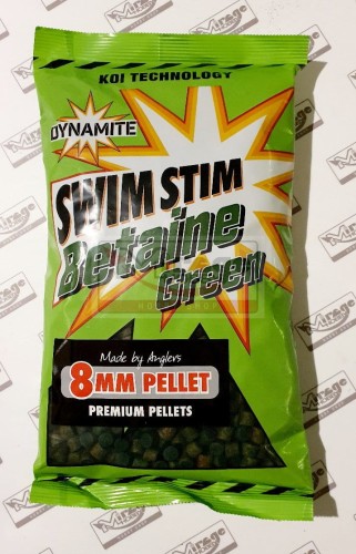 DYNAMITE BAITS SWIM STIM PELLETS 8mm BETAINE GREEN 900g
