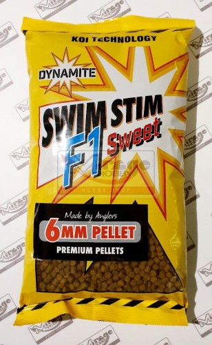 DYNAMITE BAITS SWIM STIM PELLETS 6mm F1 SWEET 900g