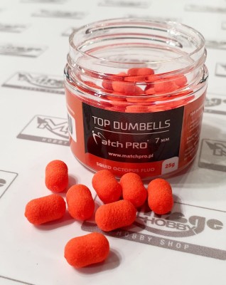 DUMBELLS MATCH PRO SINKING 7mm SQUID & OCTOPUS FLUO 