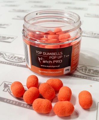 DUMBELLS MATCH PRO POP UP 7mm ORANGE CHOCOLATE 