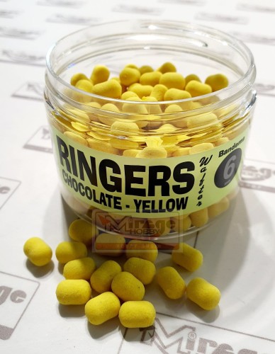 DUMBELLS RINGERS WAFTER 6mm CHOCOLATE YELLOW