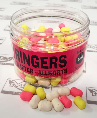 DUMBELLS RINGERS WAFTER 6mm CHOCOLATE ALLSORTS