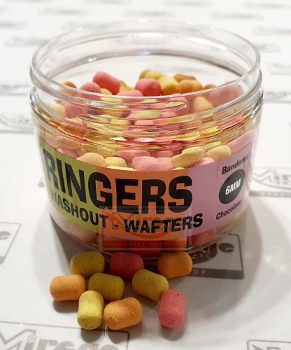 DUMBELLS RINGERS WAFTER 6mm CHOCOLATE ALLSORTS WASHOUT