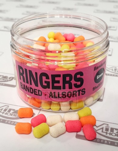 DUMBELLS RINGERS SINKING 6mm SHELLFISH ALLSORTS