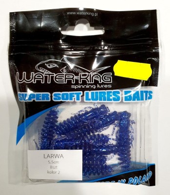 WATER KING LARWA 5,5cm - KOLOR nr  2 (op. 8szt) 