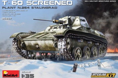 MINIART 35237 1:35 T-60 Screened (Plant No. 264 Stalingrad) [INTERIOR KIT]