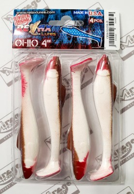 RELAX OHIO 4"(10cm) - kol. S105R (op. 4szt) [OH4-S105R-B]