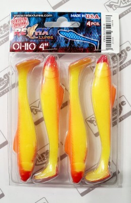 RELAX OHIO 4"(10cm) - kol. S103R (op. 4szt) [OH4-S103R-B]