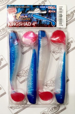 RELAX KINGSHAD 4"(10cm) - kol. S011R (op. 4szt) [KS4-S011R-B]