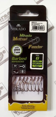 PRZYPON MIKADO METHOD FEEDER Z IGŁĄ #6 0,16mm BRAID [HMFB211I-6] 
