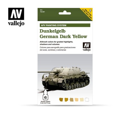 VALLEJO 78401 Dunkelgelb German Dark Yellow [PAINT SET]