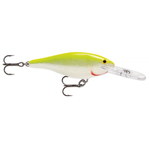 WOBLER RAPALA SHAD RAP 9cm/15g F - SILVER FLUO CHART (SR09-SFC)