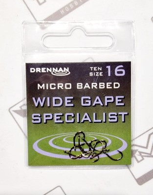 DRENNAN HACZYKI WIDE GAPE SPECIALIST (micro barbed) #16 (op. 10szt) [HEWGSM016]