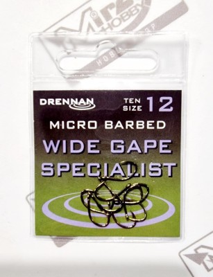DRENNAN HACZYKI WIDE GAPE SPECIALIST (micro barbed) #12 (op. 10szt) [HEWGSM012]