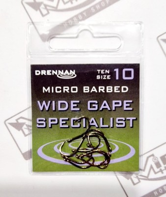 DRENNAN HACZYKI WIDE GAPE SPECIALIST (micro barbed) #10 (op. 10szt) [HEWGSM010]